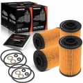 4 Pcs Engine Oil Filter for 2013 Hyundai Genesis Coupe 3.8L V6