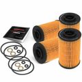 4 Pcs Engine Oil Filter for 2013 Hyundai Genesis Coupe 3.8L V6