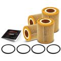 4 Pcs Engine Oil Filter for 2021 Land Rover Range Rover Sport 3.0L V6