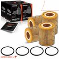 4 Pcs Engine Oil Filter for 2021 Land Rover Range Rover Sport 3.0L V6