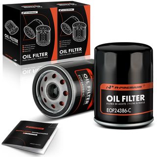 2 Pcs Engine Oil Filter for Chevy Lexus Nissan Pontiac Geo 10K Miles Protection
