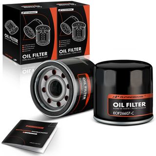 2 Pcs Engine Oil Filter for Chevy Ford Toyota Honda Mitsubishi Mazda 10K Miles