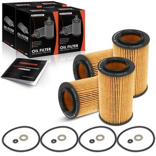 4 Pcs Full Flow Engine Oil Filter for Hyundai Sonata Santa Fe Kia Sorento