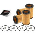 4 Pcs Full Flow Engine Oil Filter for 2010 Hyundai Veracruz