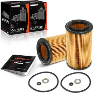 2 Pcs Full Flow Engine Oil Filter for Hyundai Sonata Santa Fe Kia Sorento