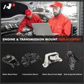 4 Pcs Engine Motor Mount & Transmission Mount for Mazda 3 2010 2.0L Manual