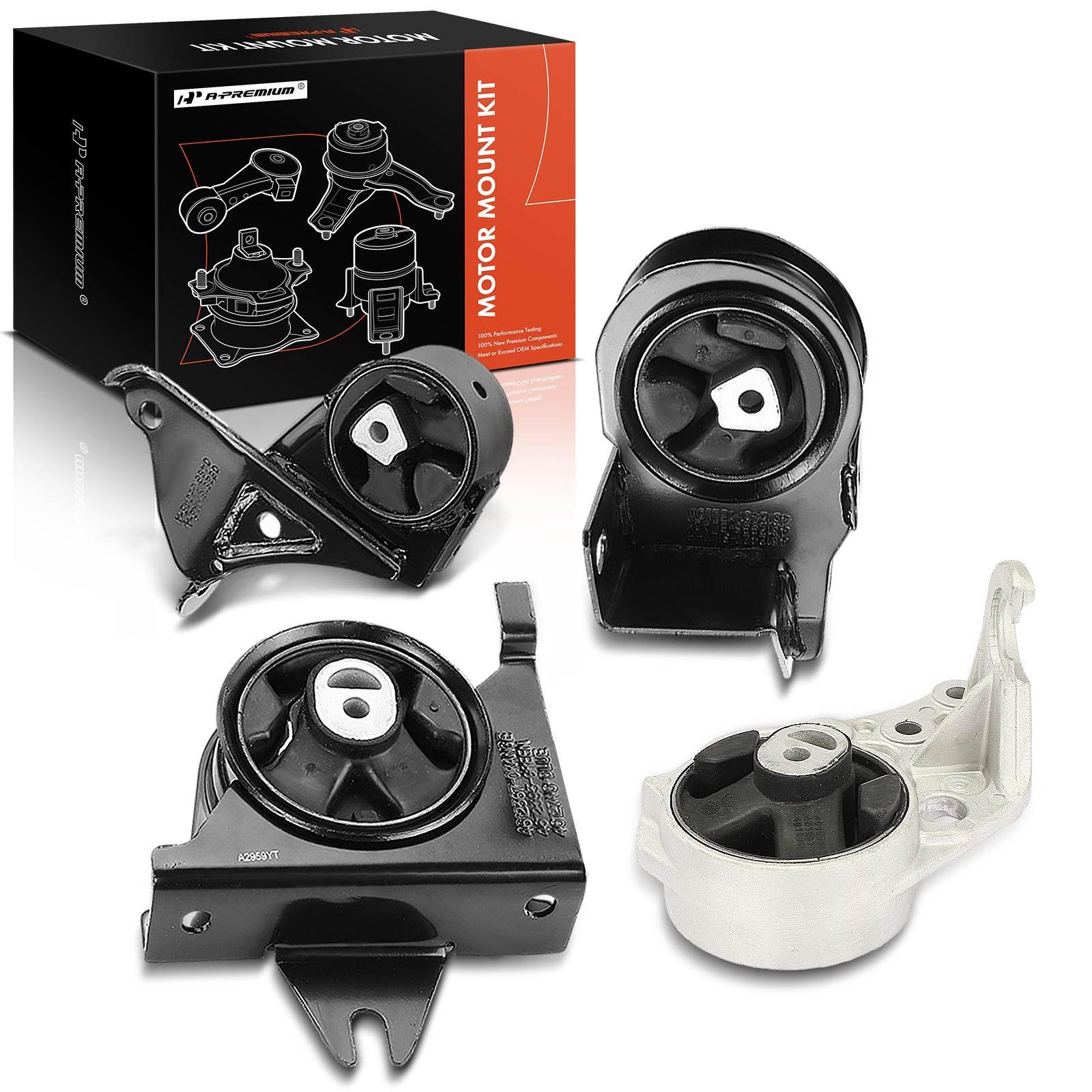 4 Pcs Motor Mount & Transmission Mount for 1997 Chrysler Town & Country