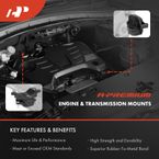 2 Pcs Engine Motor & Transmission Mount for Dodge Neon 2003-2005 L4 2.0L Auto Trans