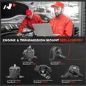 5 Pcs Engine Motor & Transmission Mount for Acura TSX 09-14 Honda Accord 08-12