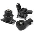 3 Pcs Engine Motor & Torque Strut & Transmission Mount for Honda Fit 2009-2014