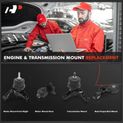 4 Pcs Engine Motor & Torque Strut & Transmission Mount for Toyota Venza 2009-2016