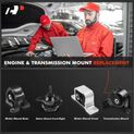 4 Pcs Engine Motor & Transmission Mount for Acura Base Type-S 02-06 2.0L Automatic