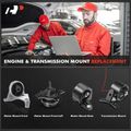 4 Pcs Engine Motor & Transmission Mount for Honda Civic Acura EL 01-05 1.7L Manual