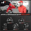 5 Pcs Engine Motor & Transmission Mount for Honda Civic 92-93 Civic del Sol Manual