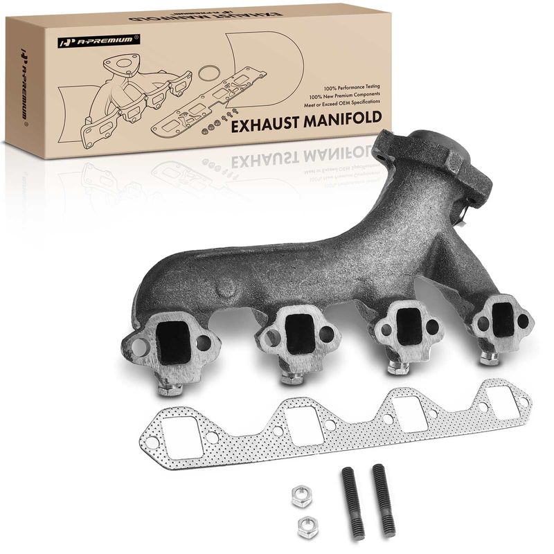 Left Exhaust Manifold with Gasket for Ford E-150 Econoline F-150 250 350 5.8L