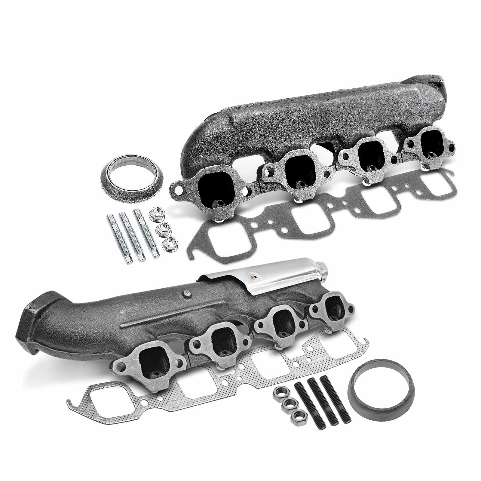 2 Pcs Left & Right Exhaust Manifold with Gasket for Chevrolet C1500 GMC ...