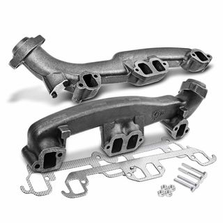 2 Pcs Left & Right Exhaust Manifold with Gasket for Dodge Dakota Ram 1500 2500