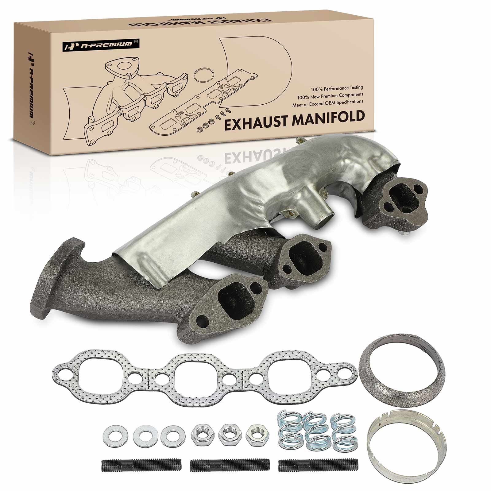 Right Exhaust Manifold with Gasket for 1988-1995 Chevrolet C1500