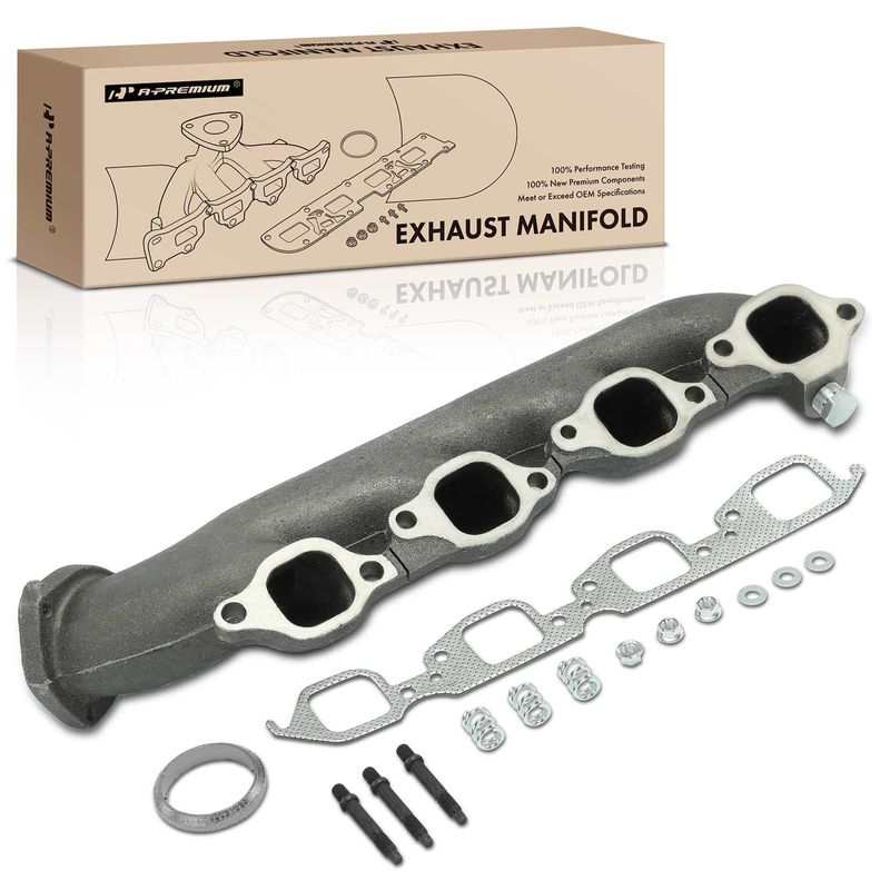 Right Exhaust Manifold with Gasket for 1996-1999 GMC K2500 Suburban