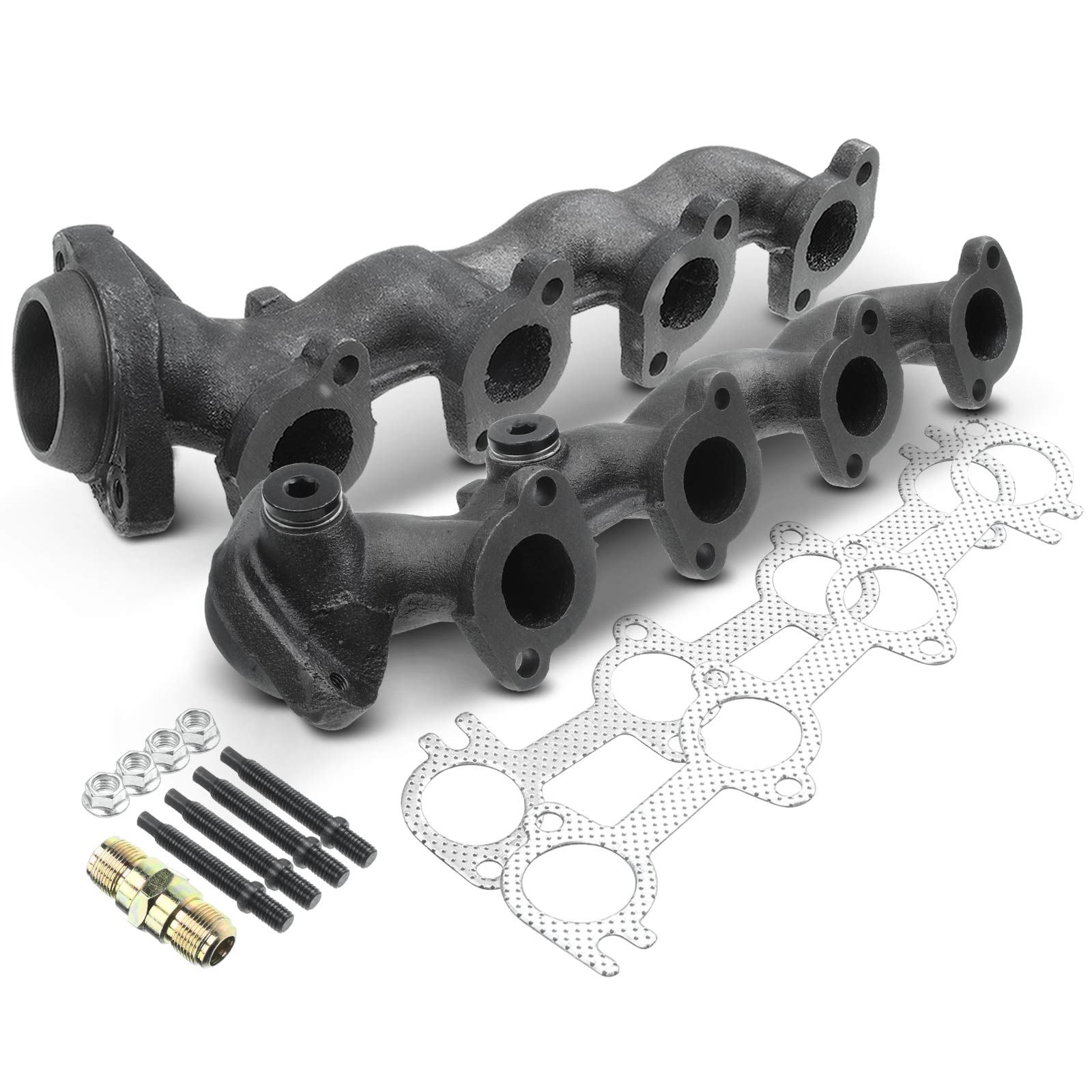 2 Pcs Left & Right Exhaust Manifold with Gasket for 1998 Ford Expedition 4.6L V8