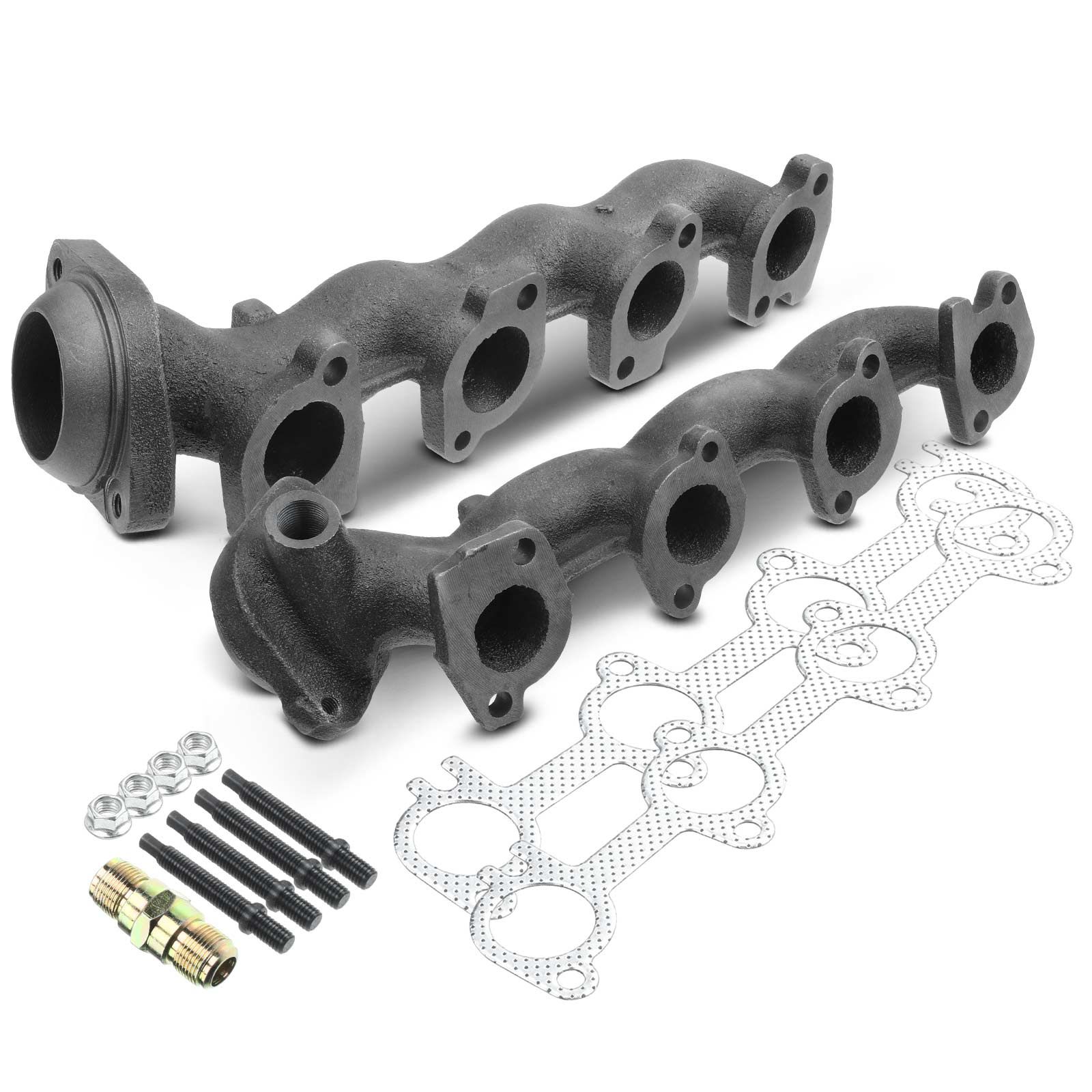 2 Pcs Left & Right Exhaust Manifold with Gasket for 2002 Ford F-150 4.6L V8