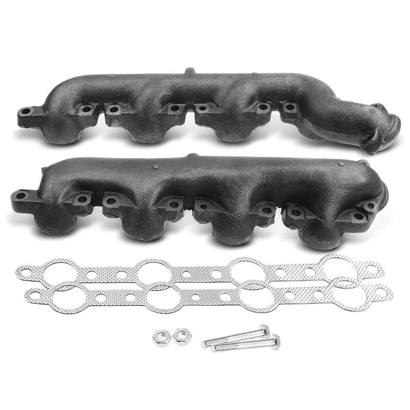 2 Pcs Left & Right Exhaust Manifold with Gasket for 2003 Ford Excursion 7.3L V8