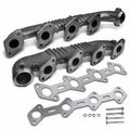 2 Pcs Left & Right Exhaust Manifold with Gasket for 2005 Ford E-350 Super Duty 6.0L V8