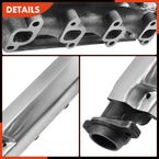 2 Pcs Left & Right Exhaust Manifold with Gasket for Dodge Ram 1500 Dakota V8 4.7L