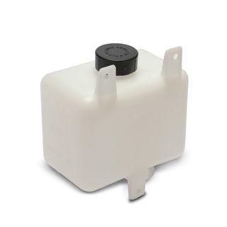 Universal Coolant Radiator Reservoir Bottle Overflow Tank White with Cap