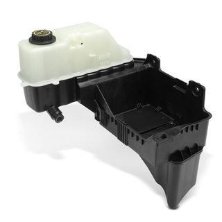 Left Engine Coolant Reservoir Tank with Cap for Ford F250 F350 Super Duty 11-16