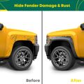 4 Pcs Front & Rear Pocket Style Textured Fender Flares for 2012 GMC Sierra 1500