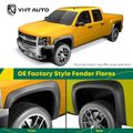 4 Pcs Front & Rear Factory Shiny Style Fender Flare for 2010 Dodge Ram 3500