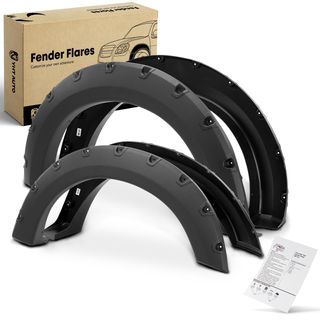 4 Pcs Front & Rear Pocket Style Textured Fender Flares for Ford F-150 2004-2008