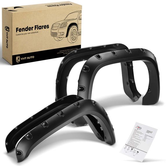 4 Pcs Front & Rear Pocket Style Fender Flare for Dodge Ram 1500 2500 3500 94-01