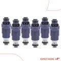 6 Pcs Purple Fuel Injectors for 2004 INFINITI G35