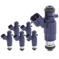 6 Pcs Purple Fuel Injectors for 2004 INFINITI G35