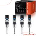 4 Pcs Black Fuel Injectors for Audi A1 11-14 A3 VW Golf Ibiza Jetta Skoda Seat