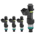 4 Pcs Black Fuel Injectors for 2011 Nissan Cube 1.8L l4