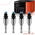 4 Pcs Black Fuel Injectors for 2016 Volkswagen Tiguan 2.0L l4