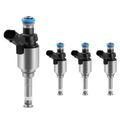 4 Pcs Black Fuel Injectors for 2016 Volkswagen Tiguan 2.0L l4