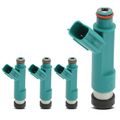 4 Pcs Fuel Injectors with O-rings for Pontiac Vibe 2009-2010 L4 2.4L 2-Blade