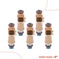 5 Pcs Tan Fuel Injectors for 2005 Volvo S40