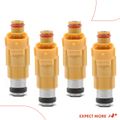 4 Pcs Yellow Fuel Injectors for 2000 Mitsubishi Galant