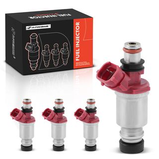 4 Pcs Red Fuel Injectors for Toyota Corolla 1993-1997 Celica Geo Prizm 1.8L