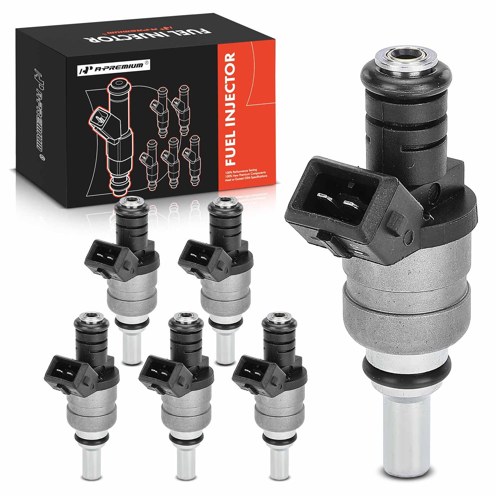 6 Pcs Fuel Injector for BMW E46 320i 323Ci 323i 325Ci 325xi 525i 528i X3 Z3 Z4 APremium