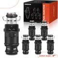 6 Pcs Black Fuel Injectors for 2000 Volkswagen Golf 2.8L V6