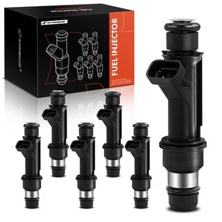 6 Pcs Black Fuel Injectors for Honda Passport 98-02 Acura SLX Isuzu Rodeo Trooper