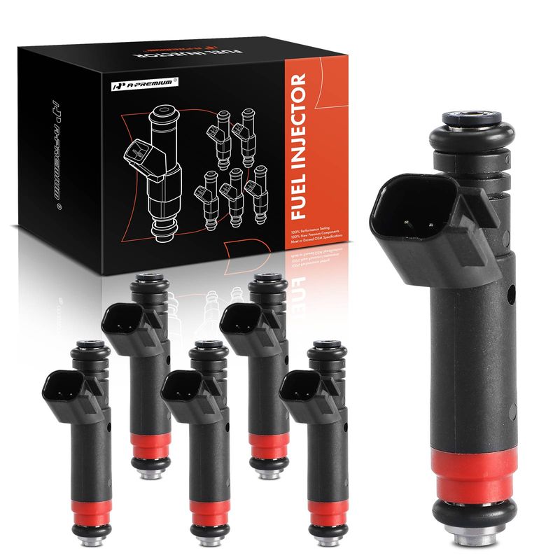 6 Pcs Fuel Injectors for 2005 Jeep Wrangler 4.0L l6