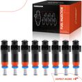 8 Pcs Black Fuel Injectors for 2007 Dodge Magnum 6.1L V8