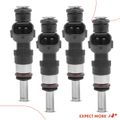 4 Pcs Black Fuel Injectors for 2013 Mitsubishi Outlander 2.4L l4